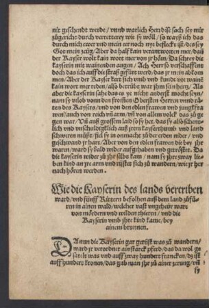 Wie die Kayserin des lands vertriben ward/ ...