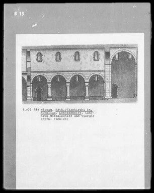 Hirsau, Katholische Pfarrkirche Sankt Aurelius; Langhaus Mittelschiff und Vierung