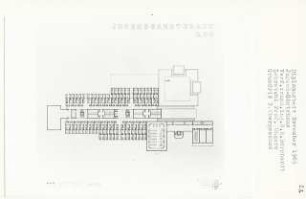 Jugend-Gästehaus, Berlin-Charlottenburg (Diplomarbeit bei Oswald Mathias Ungers): Grundriss 3. Obergeschoss
