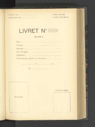 Livret No.