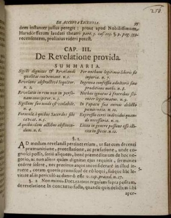 Cap. III. De Revelatione provida.