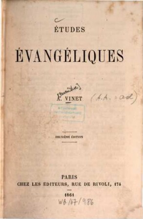 Études évangéliques