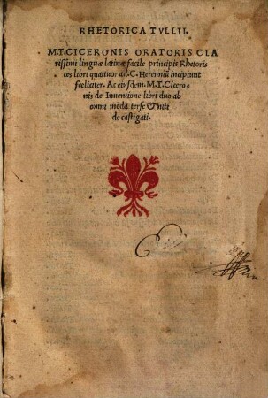Rhetorica Tvllii