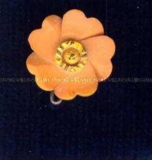 WHW-Abzeichen, Frühlingsblumen, 6. Reichsstraßensammlung vom März 1938, durchgeführt von der DAF: Apfelblüte