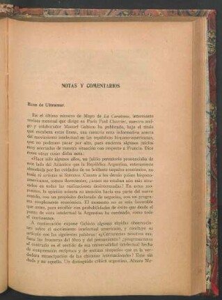 Ecos de Ultramar