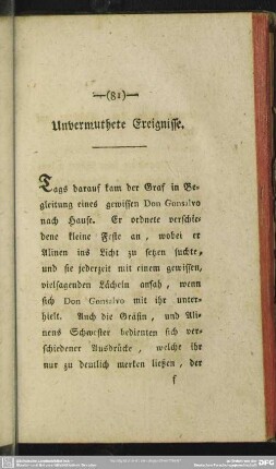 Unvermuthete Ereignisse