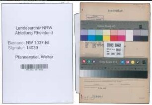 Entnazifizierung Walter Pfannenstiel , geb. 06.01.1902 (Bankrat)