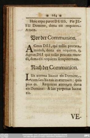 Vor der Communion.