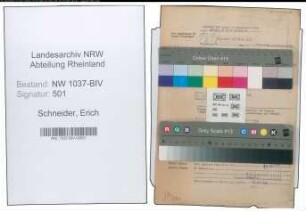 Entnazifizierung Erich Schneider , geb. 20.01.1897 (Lehrer)