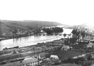 Staustufe Goßmannsdorf/Main im Bau