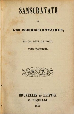Sanscravate ou les commissionaires, 4