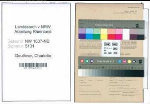 Entnazifizierung Charlotte Geuthner , geb. 17.05.1905 ()