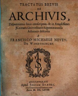 Tractatus brevis de Archivis