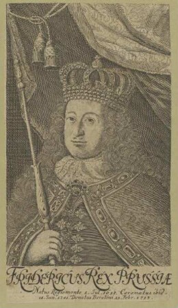 Bildnis des Fridericus I., König von Preußen