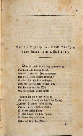 Das preußische Volk und Heer im Jahr 1813