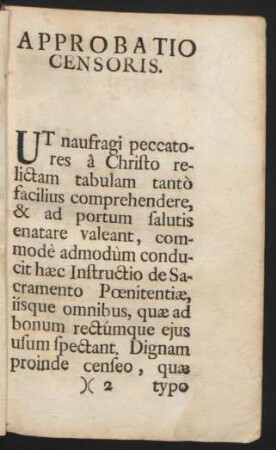 Approbatio Censoris