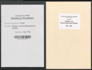 Amt Petershagen - Vogtei Windheim - Bauerschaft Gorspen-Vahlsen: Unterlagen der Revisionskommission