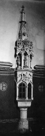 Sakramentshaus : Sakramentshaus (1451/1520). Vordernberg, Filialkirche Sankt Laurenz