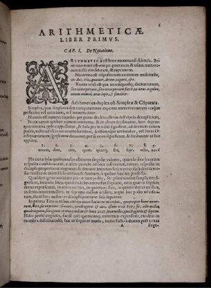 Arithmeticae. Liber Primus.