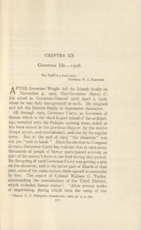 Chapter XX. Governor Ide - 1906