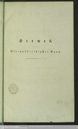 34.1830: Hermes oder kritisches Jahrbuch der Literatur