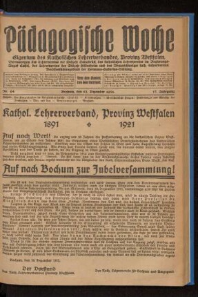 Kathol. Lehrerverband, Provinz Westfalen