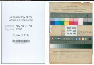 Entnazifizierung Fritz Eckhardt , geb. 25.08.1896 (Schrotthaendler)