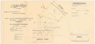 Garten von Borsig, Berlin-Grunewald: Lageplan Vermessungskarte 1:250