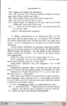 Beschreibender Teil, Gruppe IIb