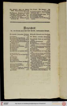 Verzeichnis der im ersten und andern Theil dieses Werkes vorkommenden Pflanzen