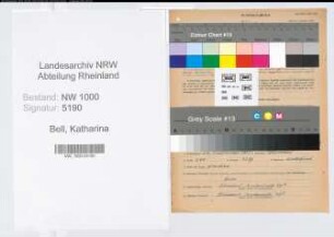 Entnazifizierung Katharina Bell, geb. 26.09.1897 (Postsekretaerin)