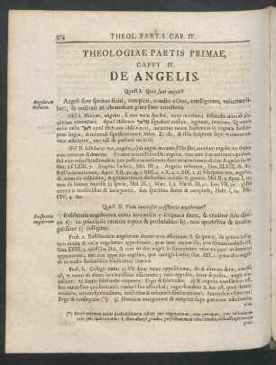 Caput IV. De Angelis