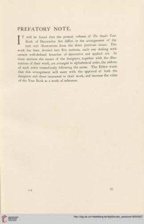 Prefatory note
