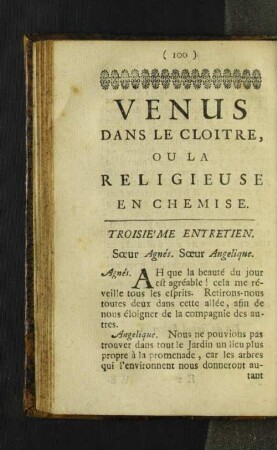 [Troisieme Entretien - Qvatrieme Entretien.]