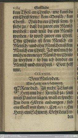 CCLXXIII. Vom Mitleyden
