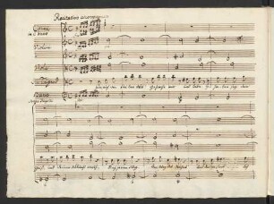 [Nr. 13] Recitativo accompagnato: Hinauf den steilen Fels!