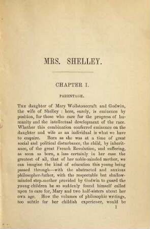 Mrs. Shelley