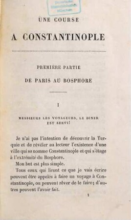 Une course à Constantinople