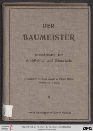 8: Baumeister: das Architektur-Magazin