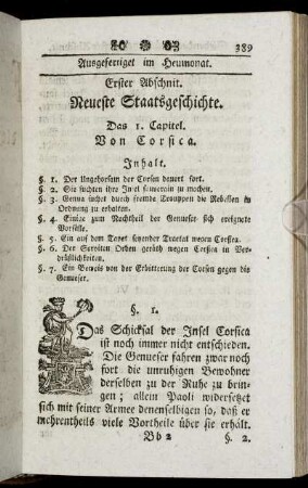 Erster Abschnitt. Neueste Staatsgeschichte.