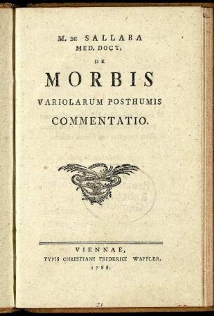 De Morbis Variolarum Posthumis Commentatio