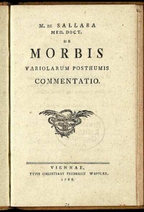 De Morbis Variolarum Posthumis Commentatio