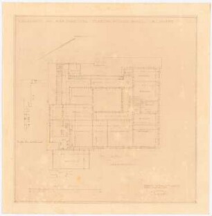Garten Fraenkel, Berlin-Kladow: Grundriss Obergeschoss, 1:100, Vermerk