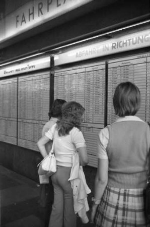 Inbetriebnahme des Fahrplans der Deutschen Bundesbahn