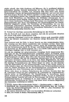 II. Verlauf der künftigen personellen Entwicklung bei der Polizei