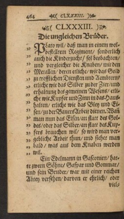 (CLXXXIII.) Die ungleichen Brüder.