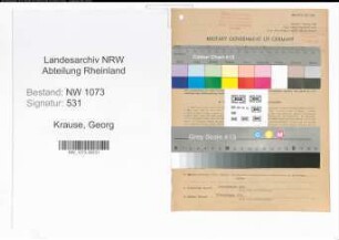 Entnazifizierung Georg Krause , geb. 06.09.1900 (Geschaeftsfuehrer)