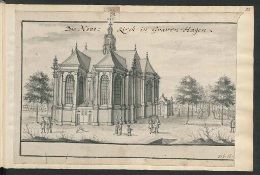 Zeichnung: s'Gravenhage, Nieuwe Kerk