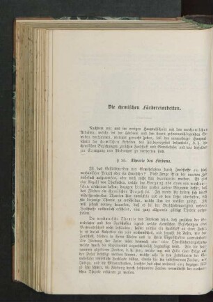 Die chemischen Färbereiarbeiten