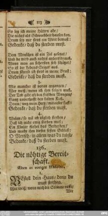 136. Die nöhtige Bereitschaft.